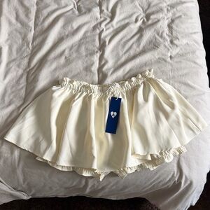 Cream Ruffle Skirt Aelfric Eden